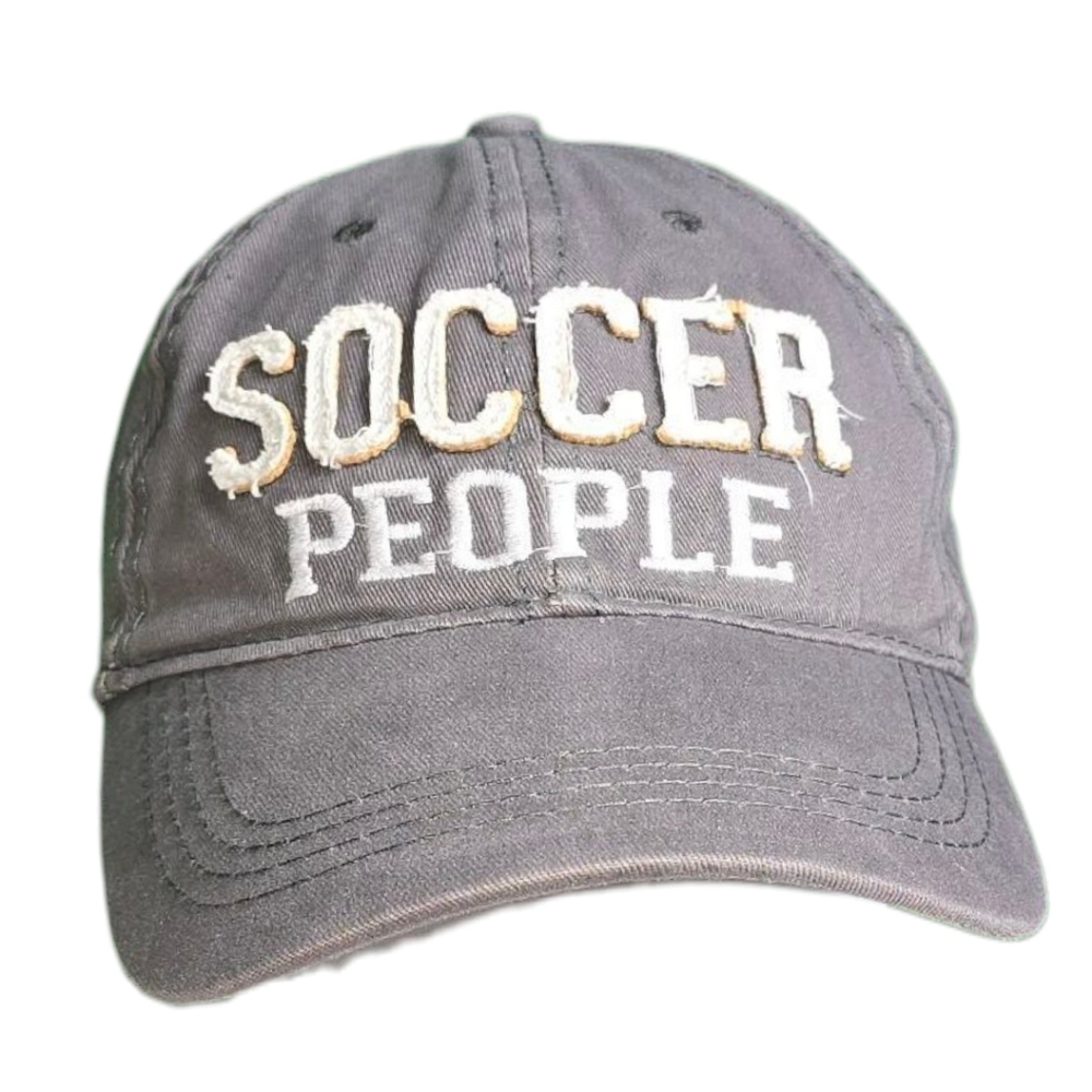 Soccer People Youth Hat – We People by Pavilion Adjustable Baseball Cap Gray NWT